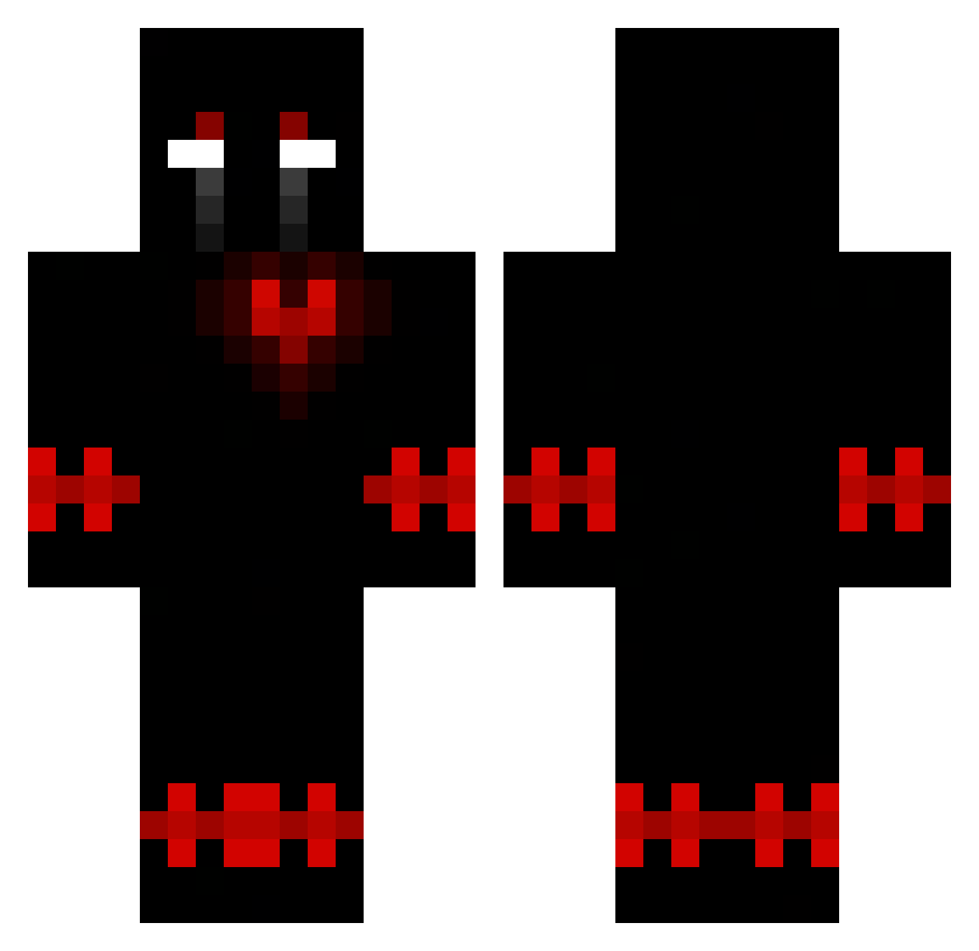 ArgentNyx27 Minecraft skin, front and back view