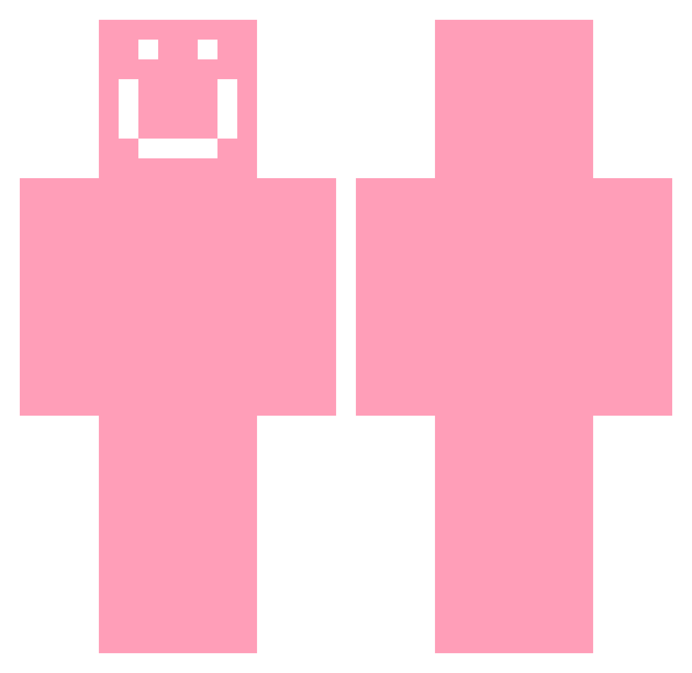 RipNvtty Minecraft skin, front and back view