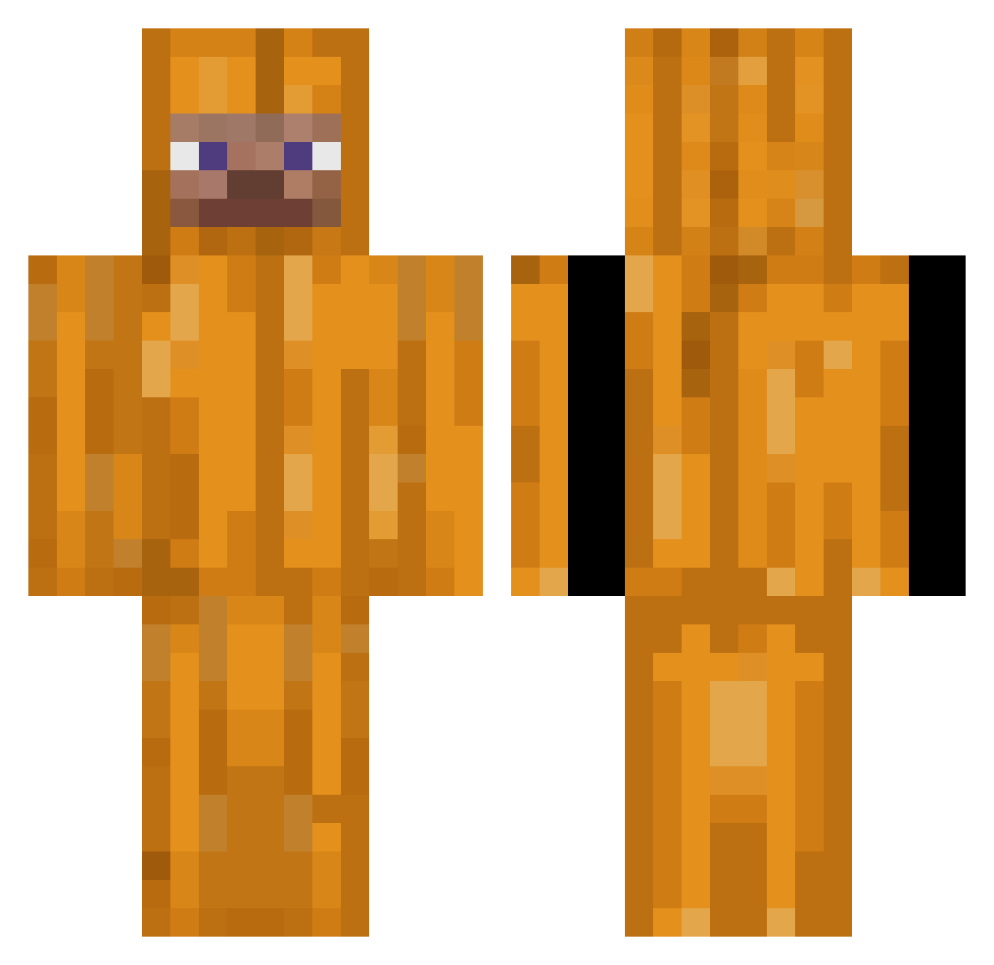 JankBotekoDidii Minecraft skin, front and back view