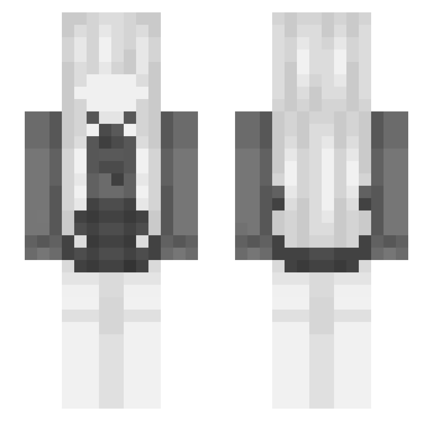 Tragedy___ Minecraft skin, front and back view