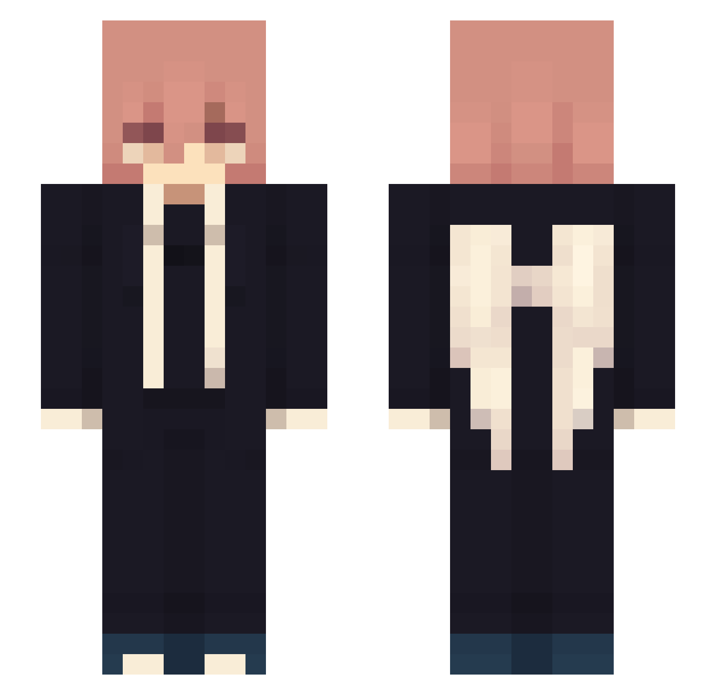 trwngthuc Minecraft skin, front and back view