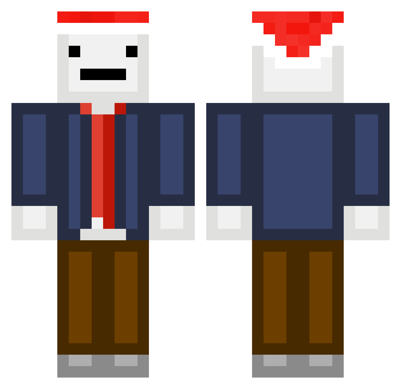 megamonk19 Minecraft skin, front and back view