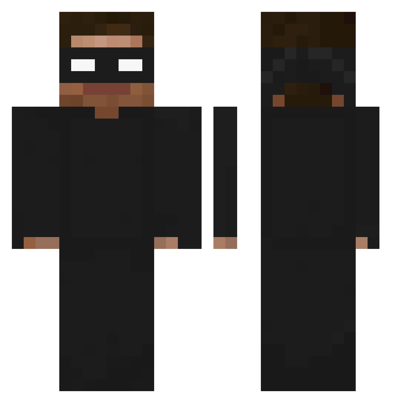 jhx_ Minecraft skin, front and back view