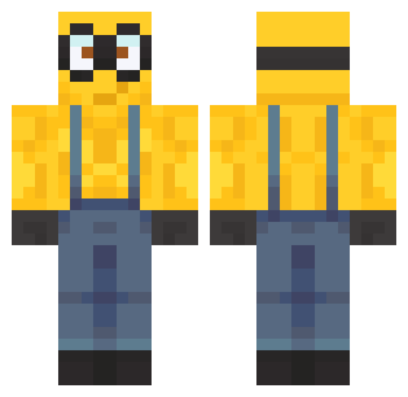 ThatDudeMCC Minecraft skin, front and back view