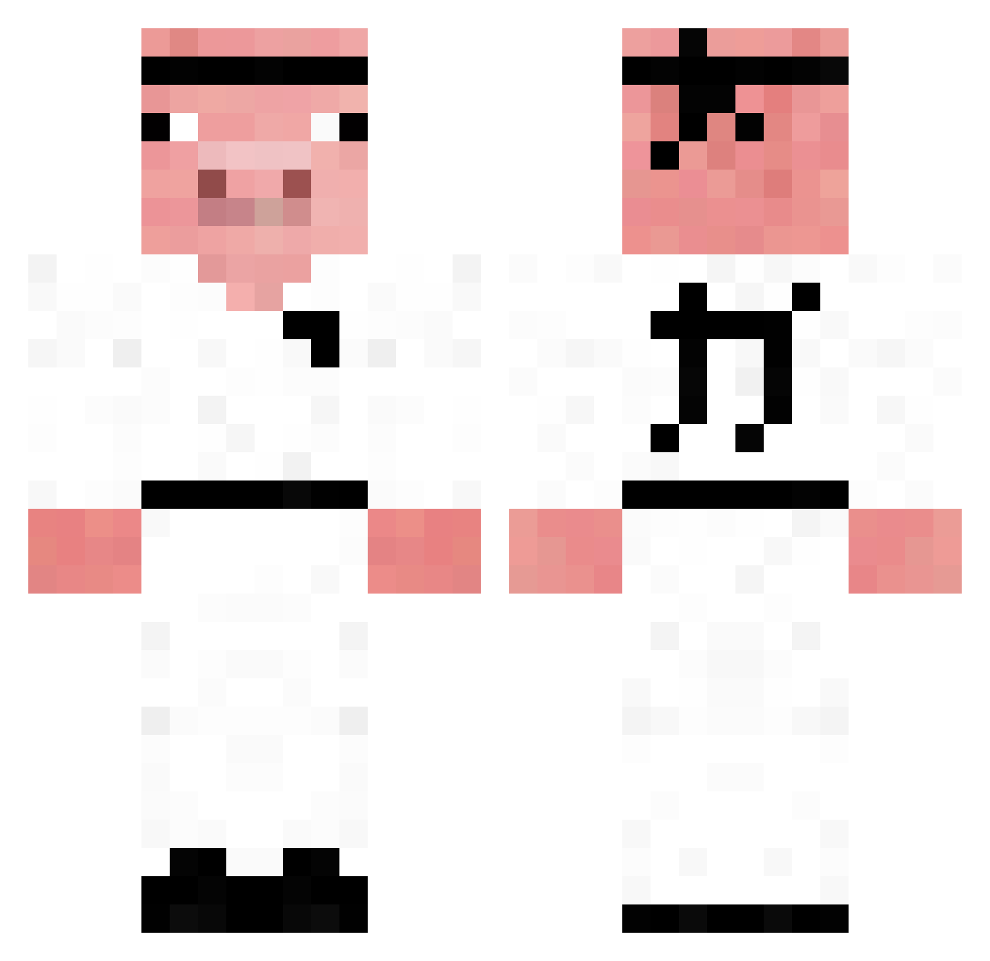 Socii Minecraft skin, front and back view