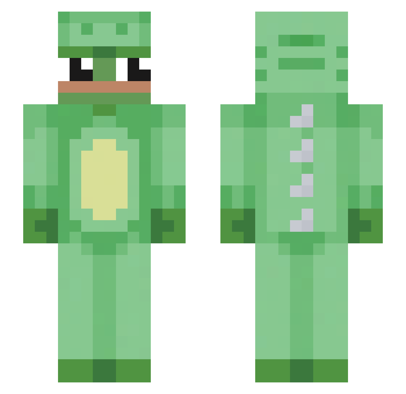 SFbryan Minecraft skin, front and back view