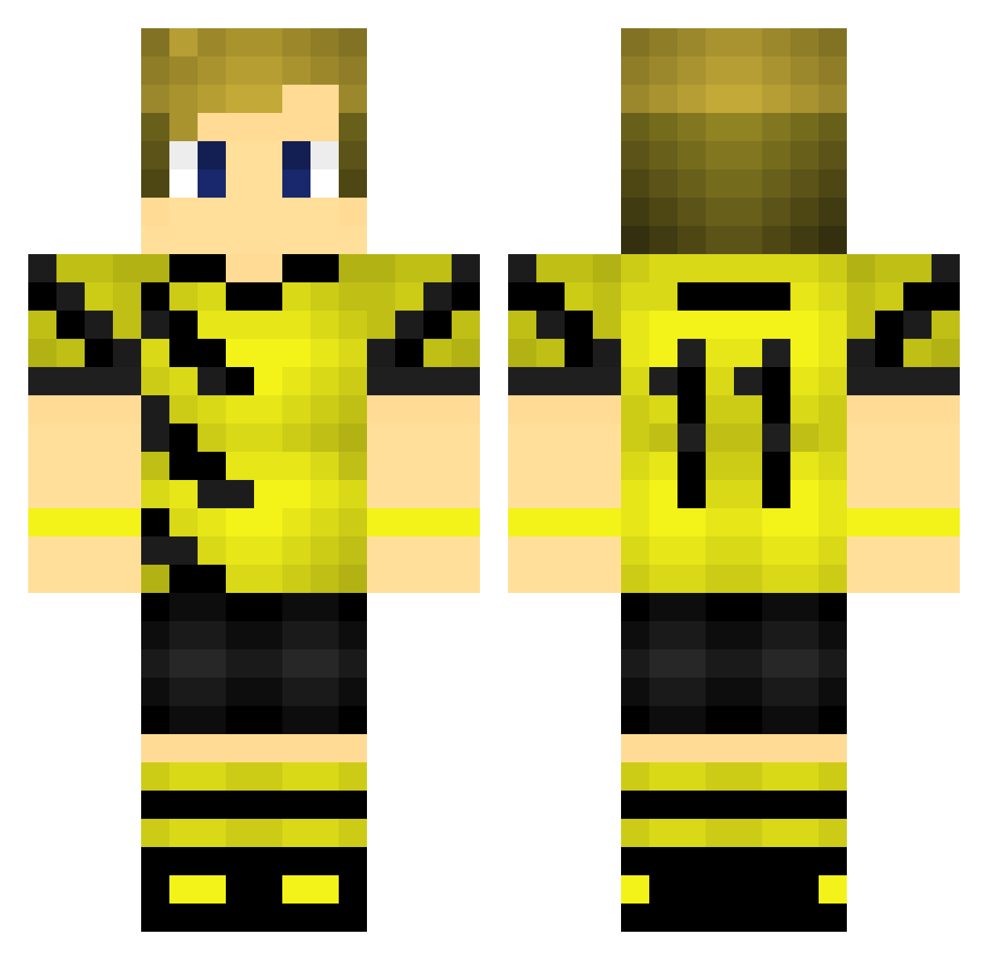 Julianzwaan_ Minecraft skin, front and back view