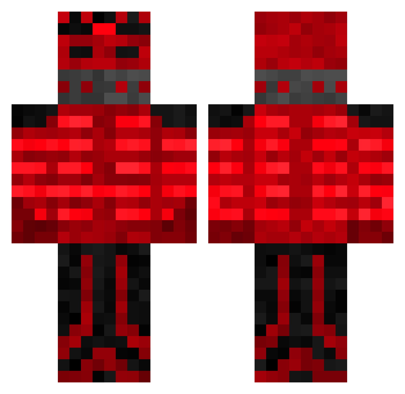 Aspis23 Minecraft skin, front and back view