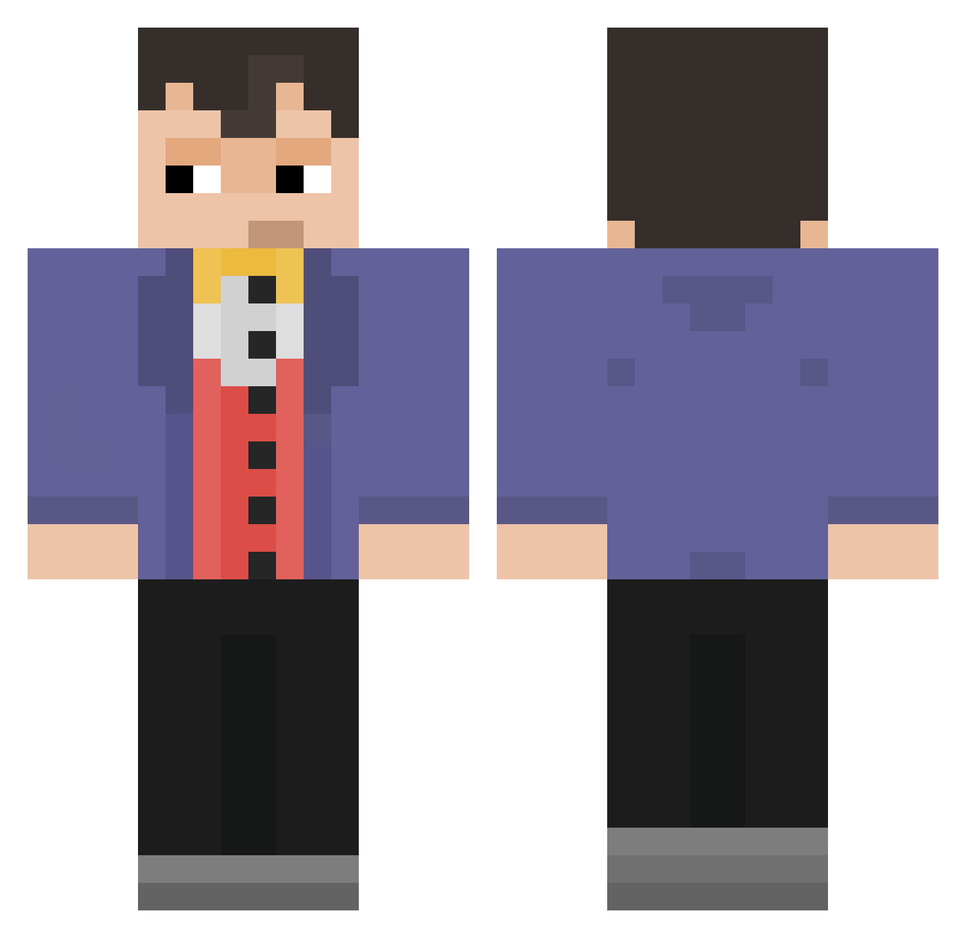 cooldogchips Minecraft skin, front and back view