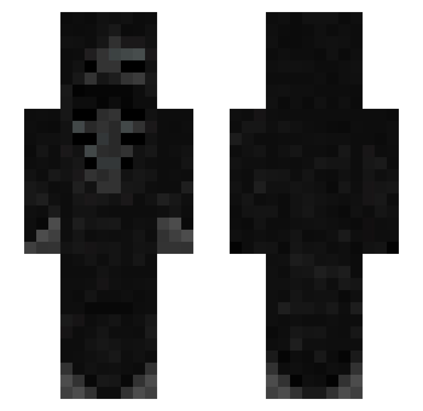 blubberbubber Minecraft skin, front and back view