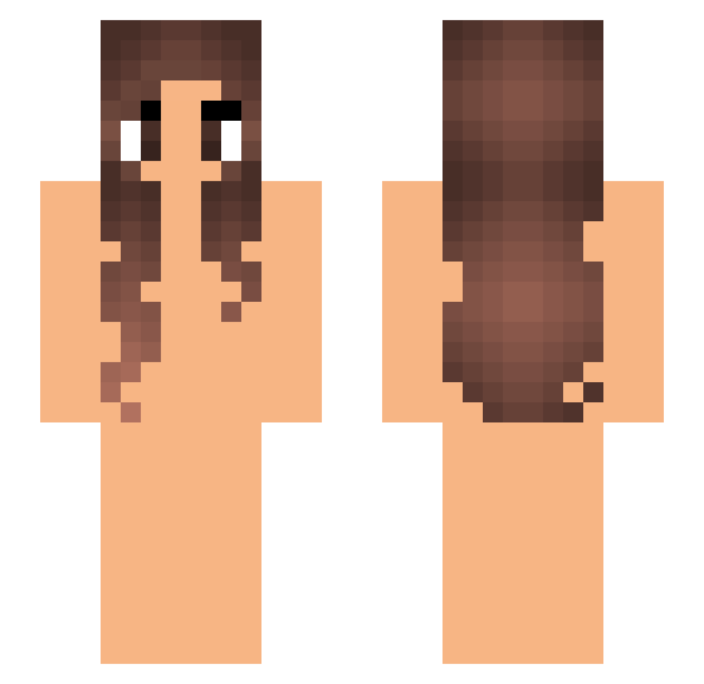 Mako178 Minecraft skin, front and back view