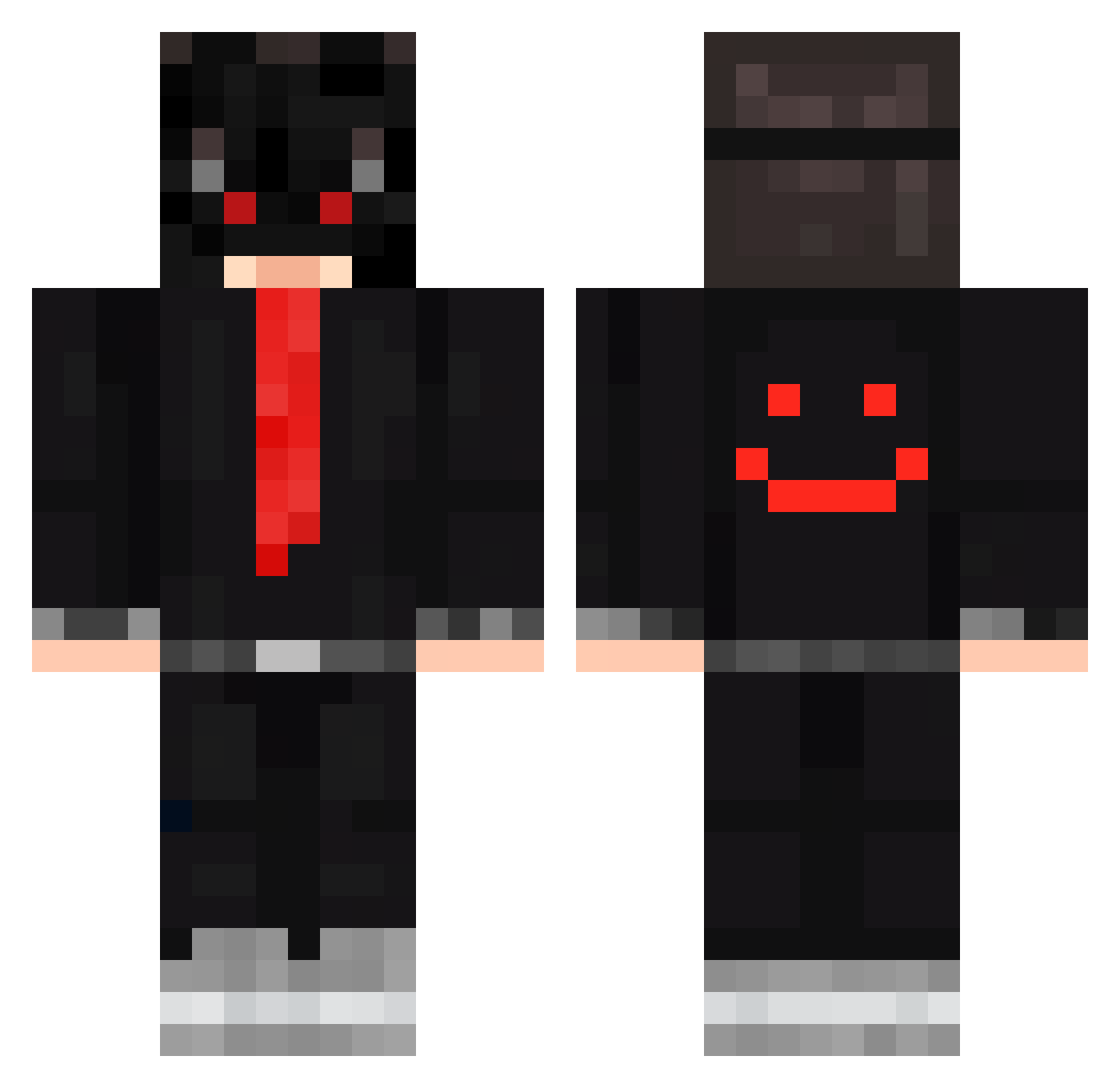 Jaboulin Minecraft skin, front and back view