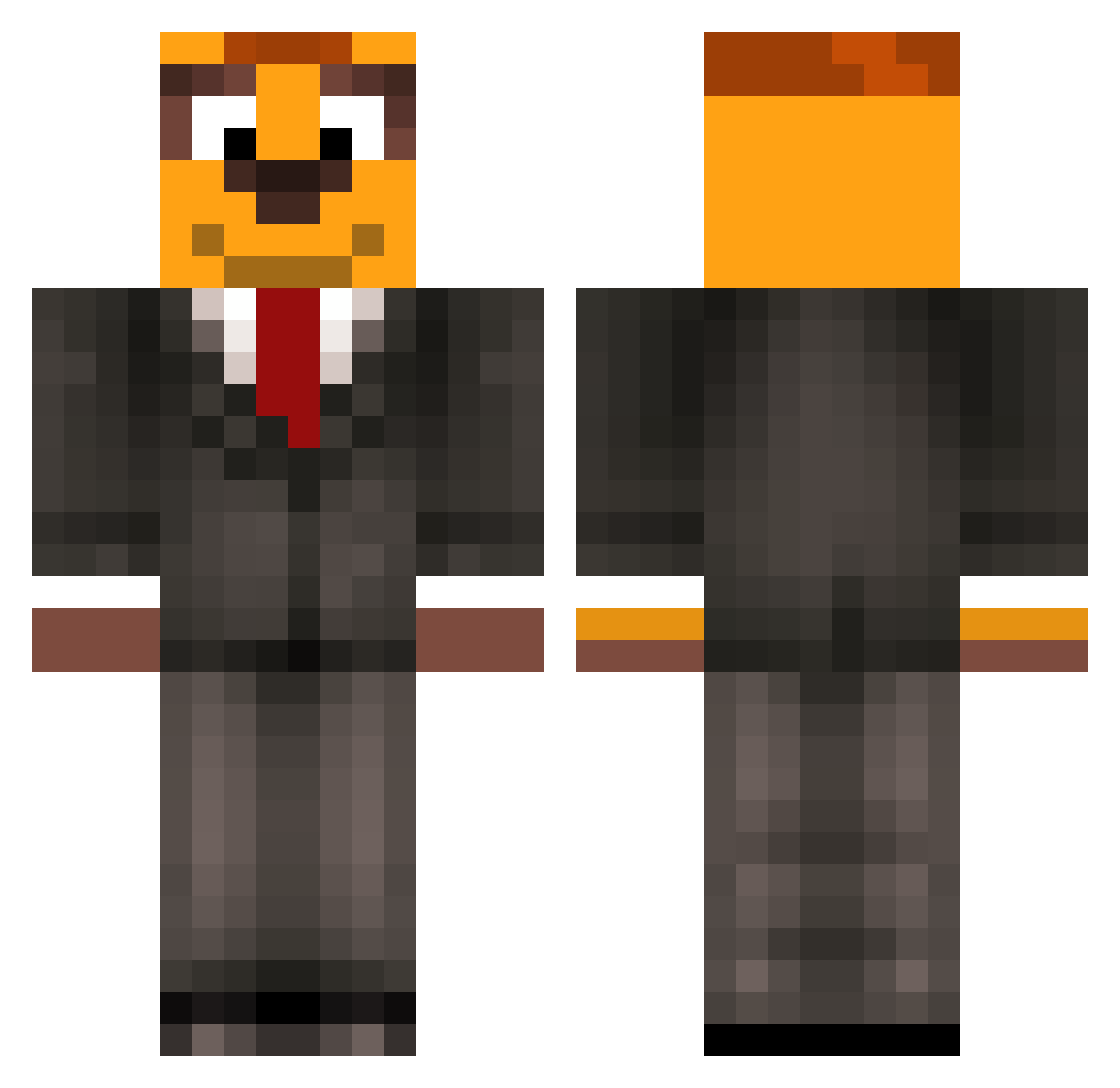 Facu03 Minecraft skin, front and back view
