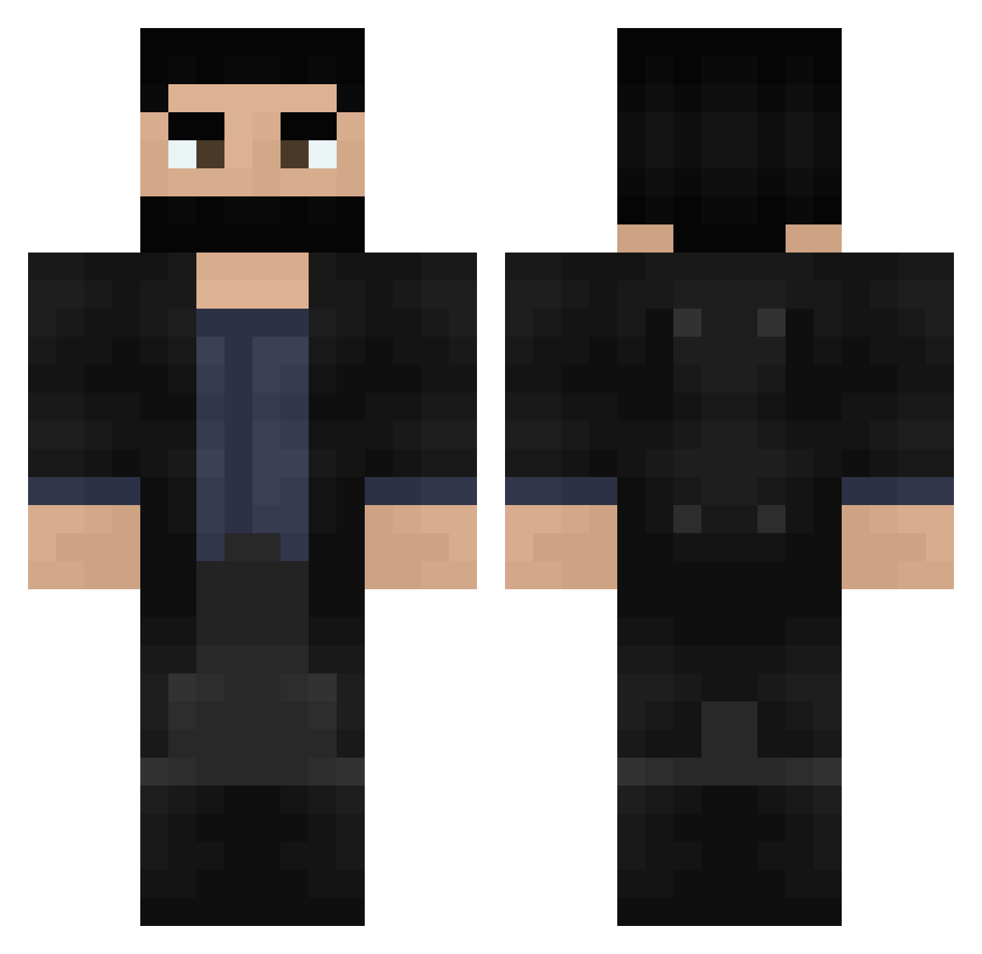 PumbamooseJr Minecraft skin, front and back view
