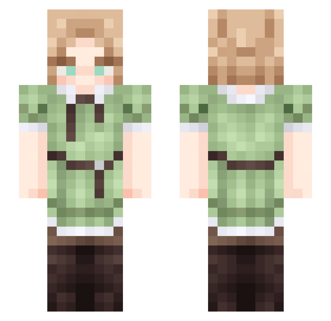 Romley1 Minecraft skin, front and back view