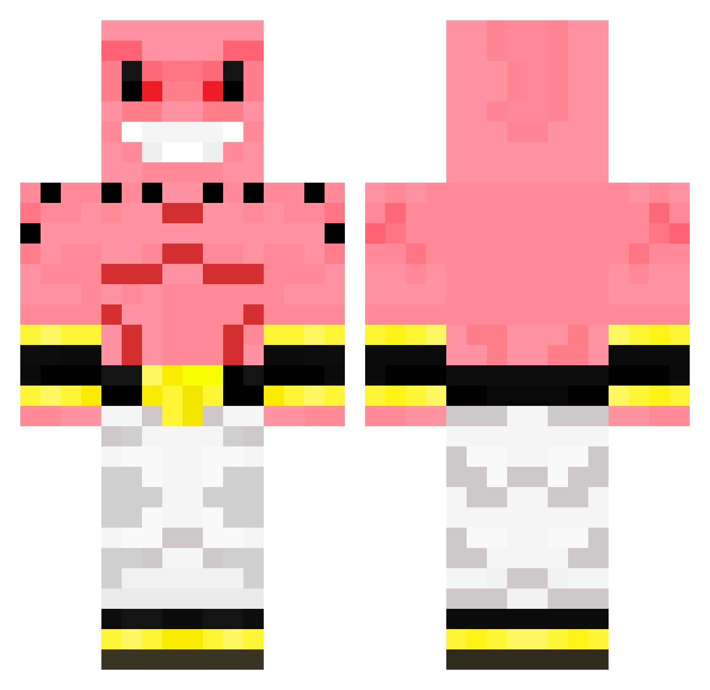 SargentoMEC Minecraft skin, front and back view