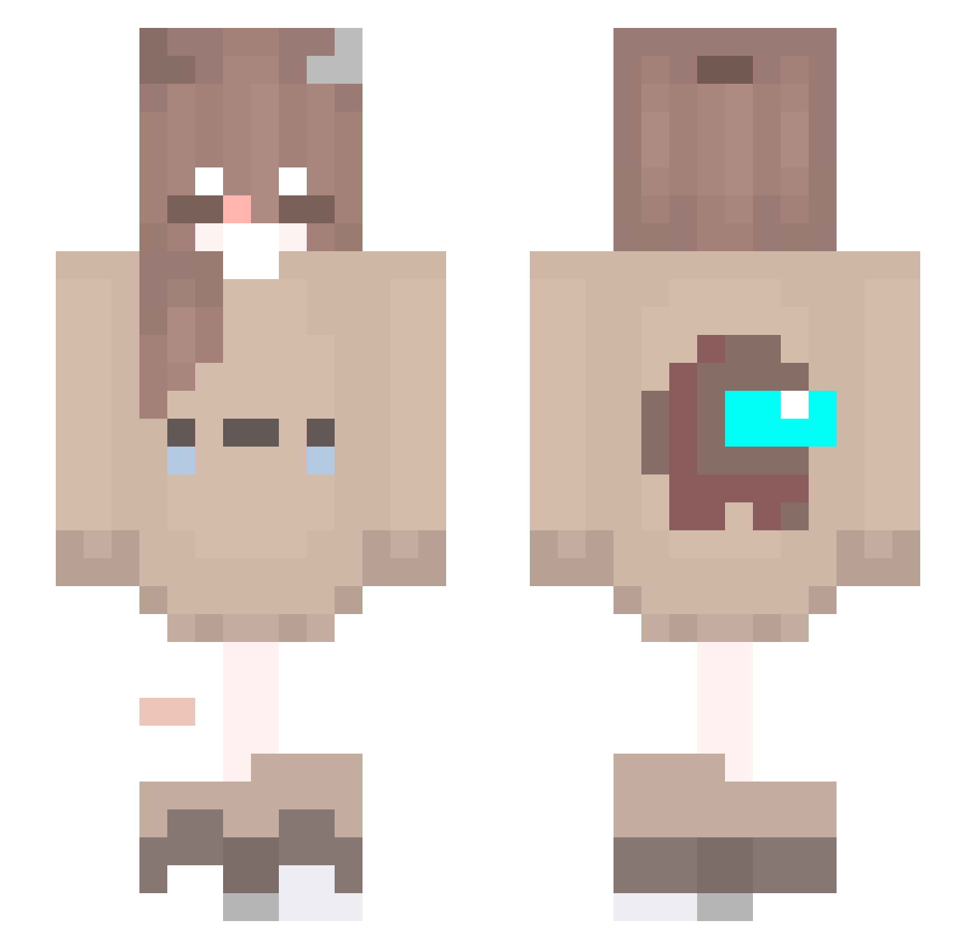 reficzo Minecraft skin, front and back view