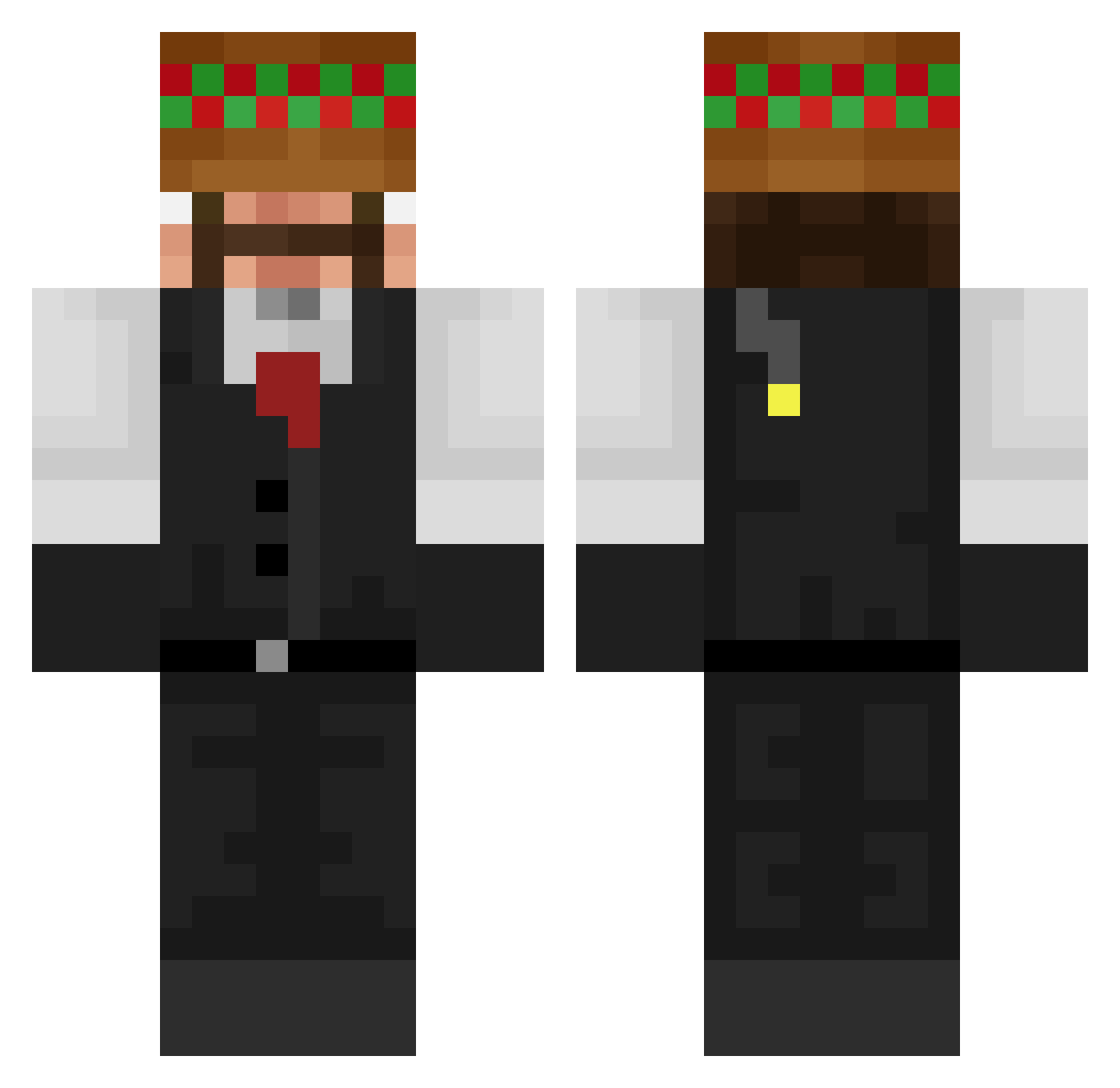 Magikarp_JF Minecraft skin, front and back view