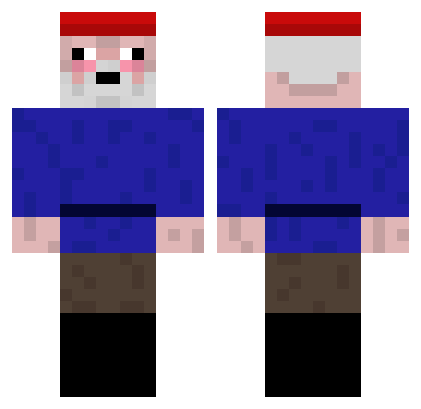 AkazaMoon3 Minecraft skin, front and back view