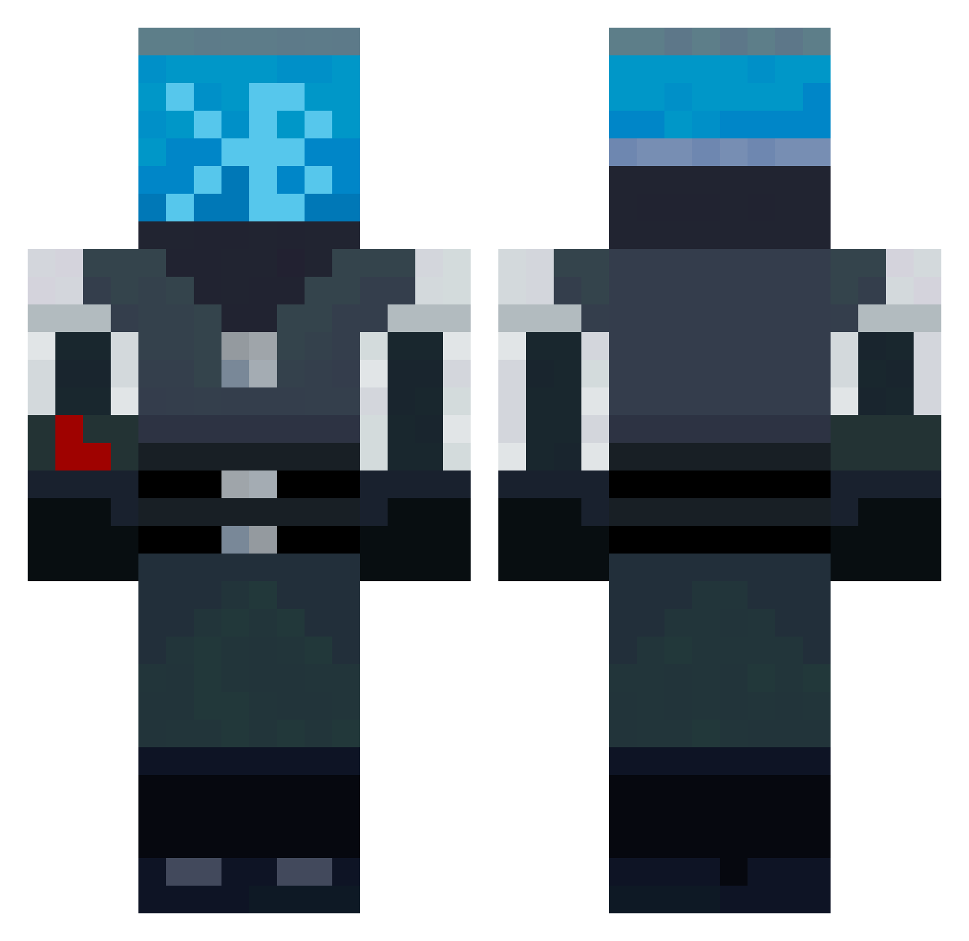 Umi_yak Minecraft skin, front and back view