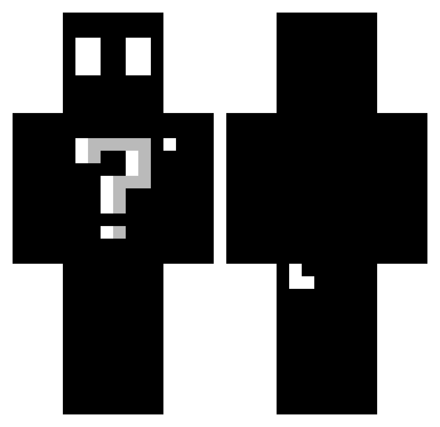 victorykorea Minecraft skin, front and back view