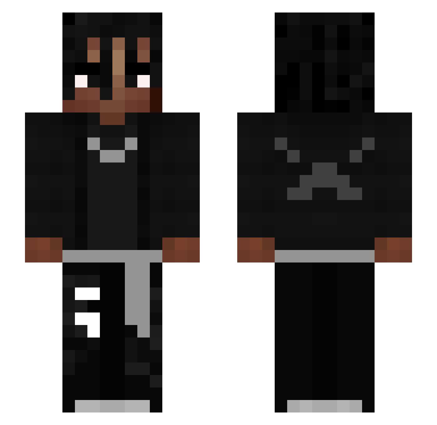 sjem01 Minecraft skin, front and back view