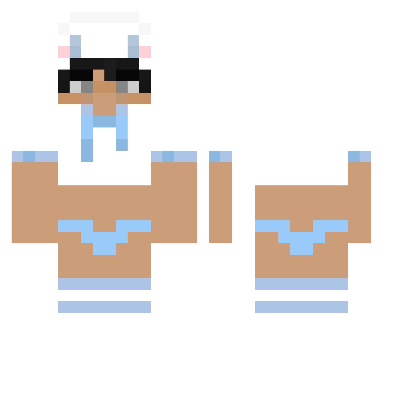 ryquezito Minecraft skin, front and back view