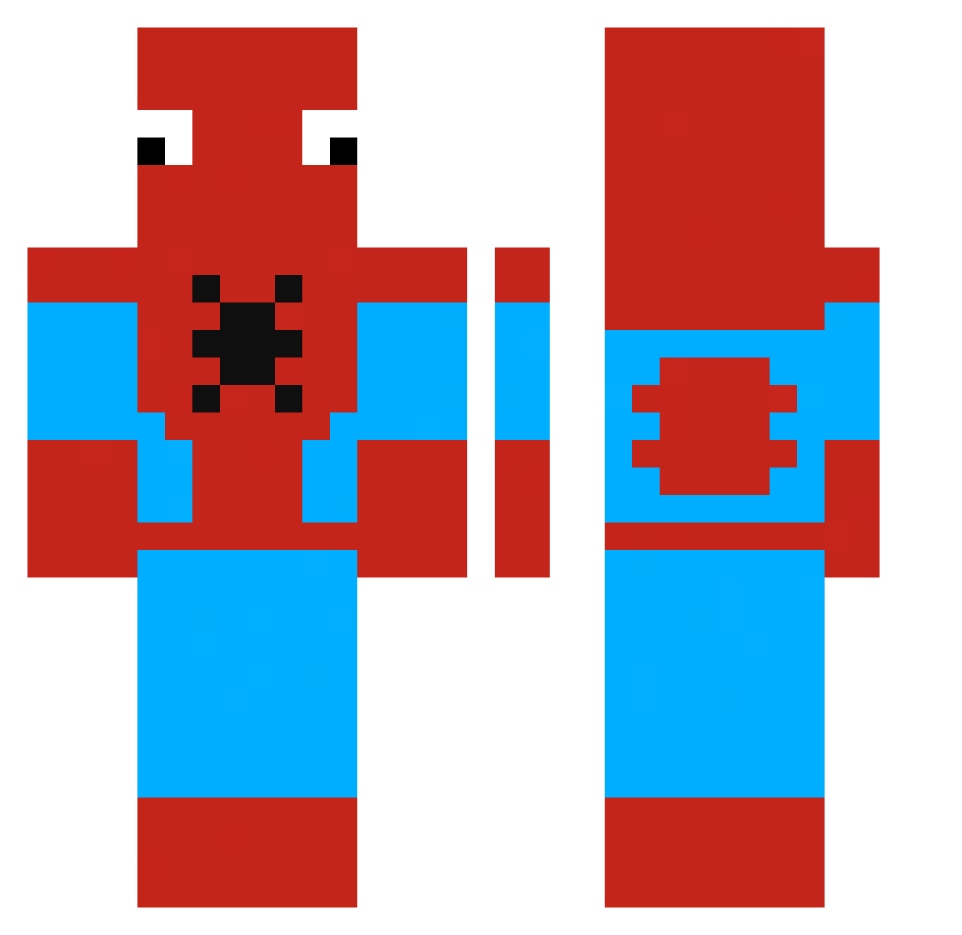 yanflitzer177 Minecraft skin, front and back view