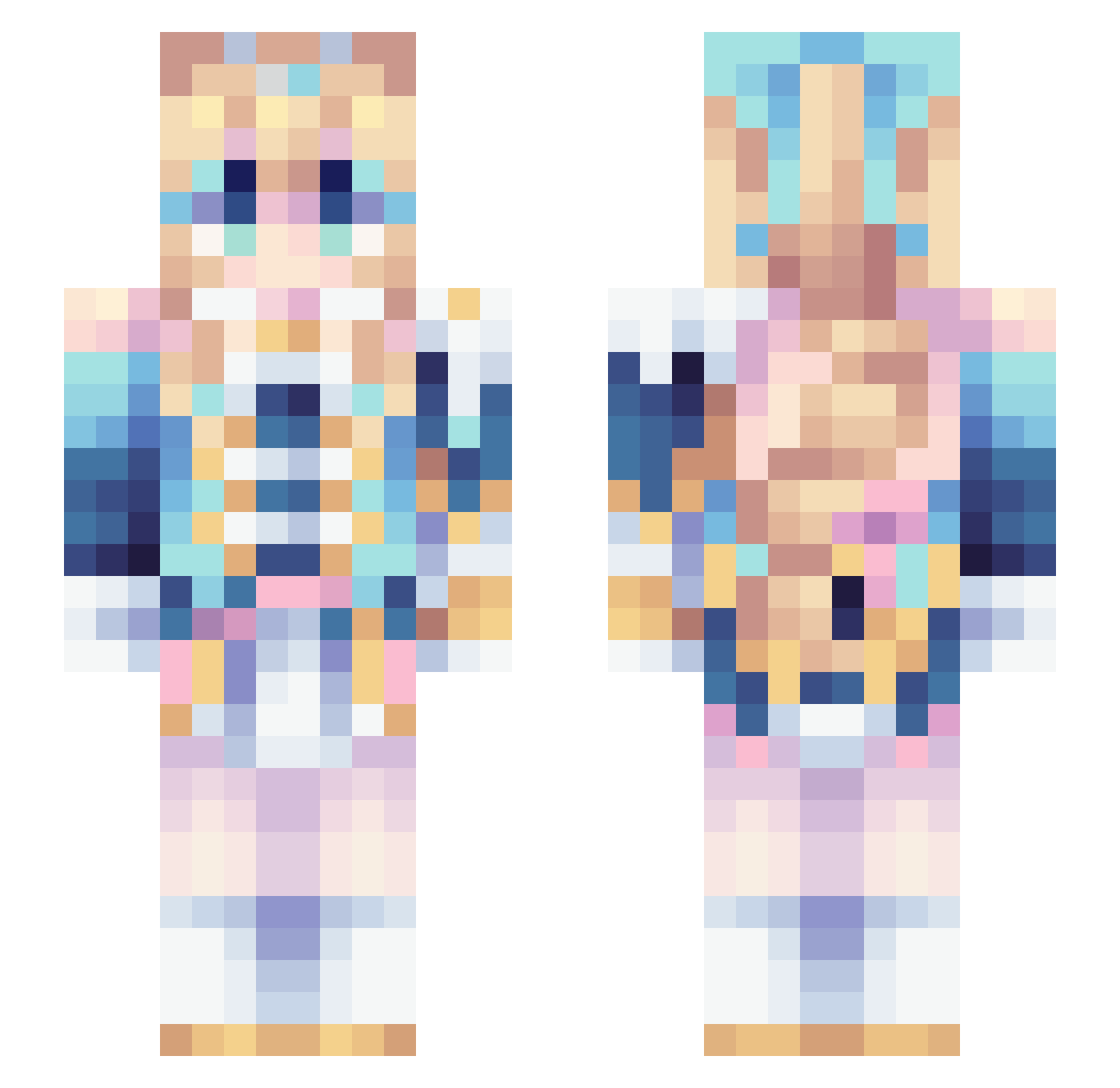 majee_majee Minecraft skin, front and back view