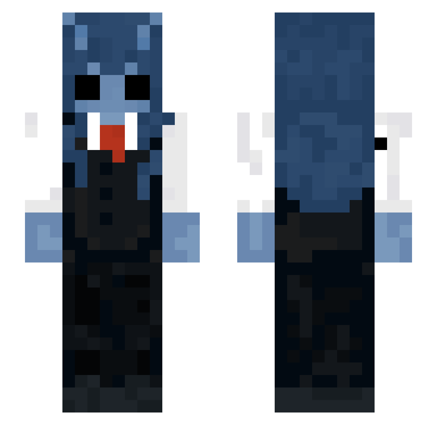 smalltownwizard Minecraft skin, front and back view