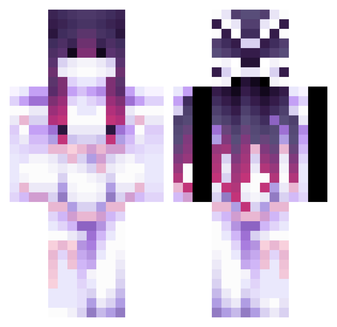 fanofsisdom Minecraft skin, front and back view