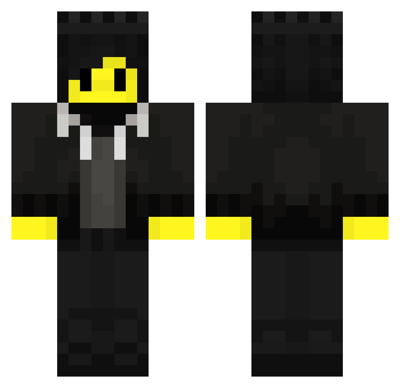 Trainkeeper24 Minecraft skin, front and back view