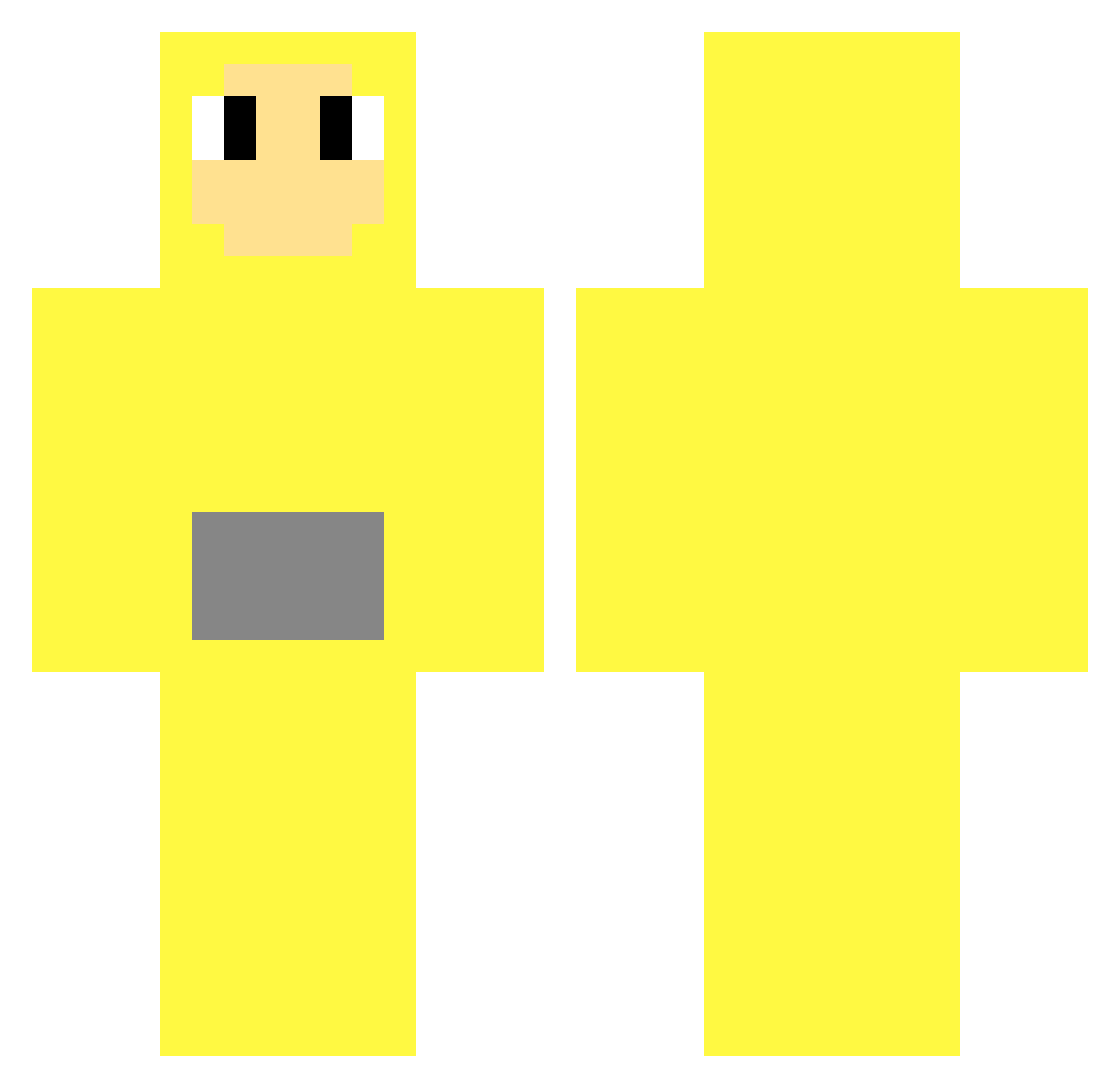 Donahue10 Minecraft skin, front and back view