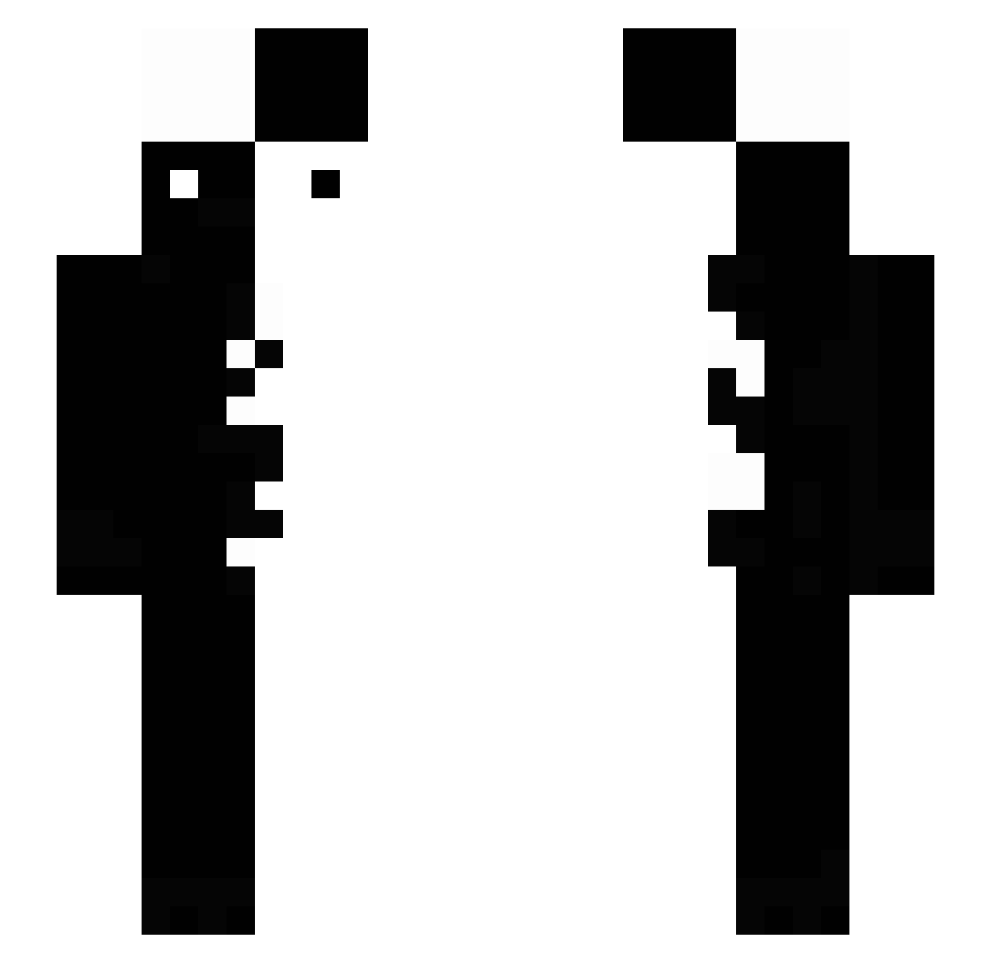 iXyq_ Minecraft skin, front and back view