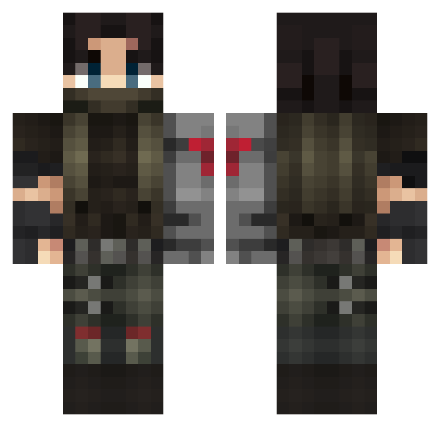 UOLTER_UAJT Minecraft skin, front and back view