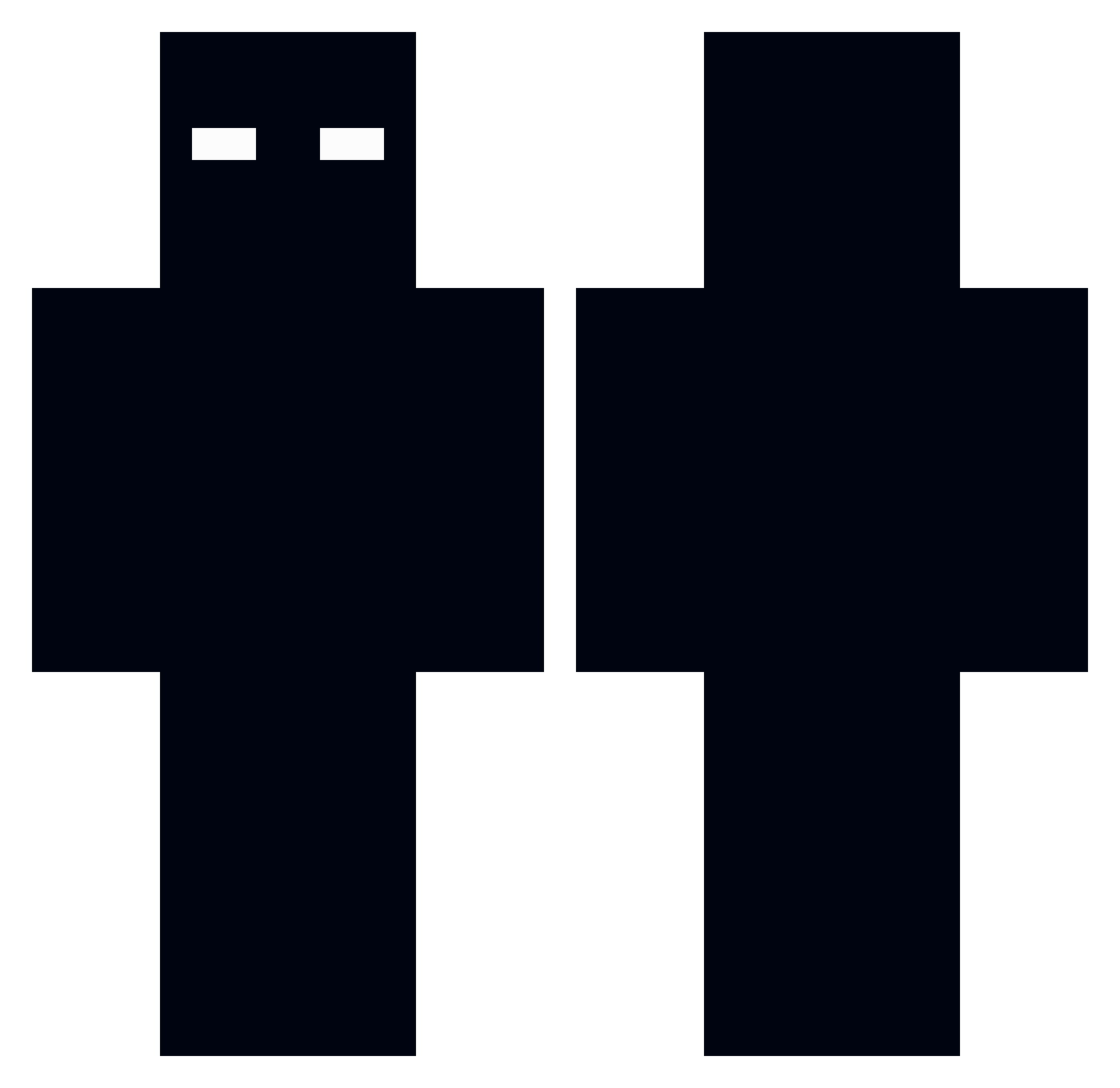 rexzory Minecraft skin, front and back view