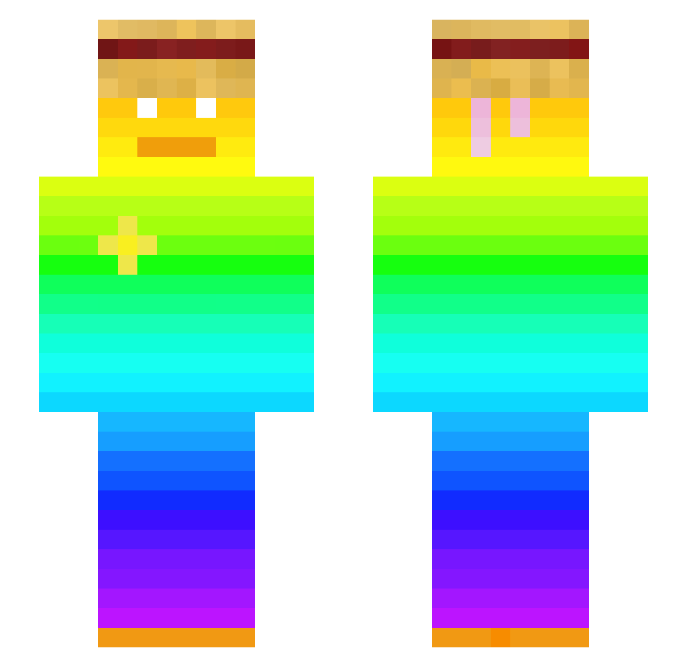 Promethean__ Minecraft skin, front and back view