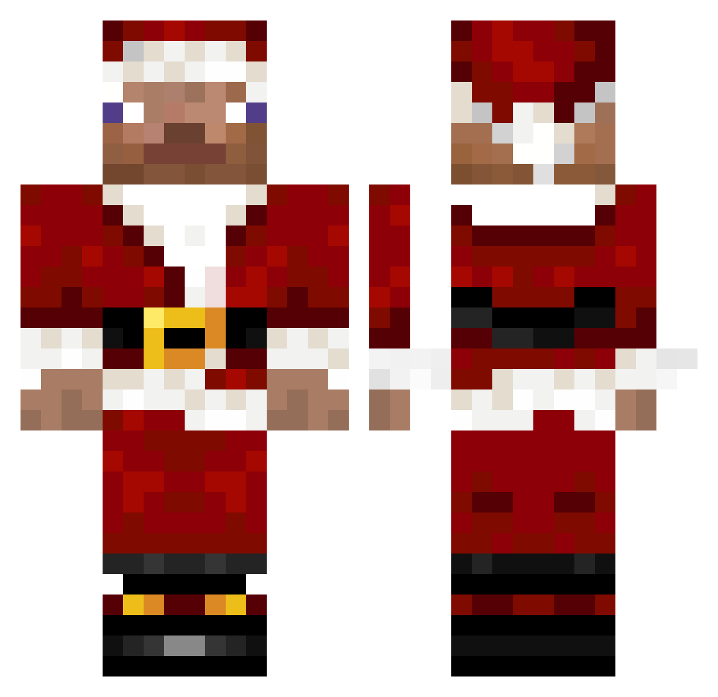 ImStrafinq Minecraft skin, front and back view