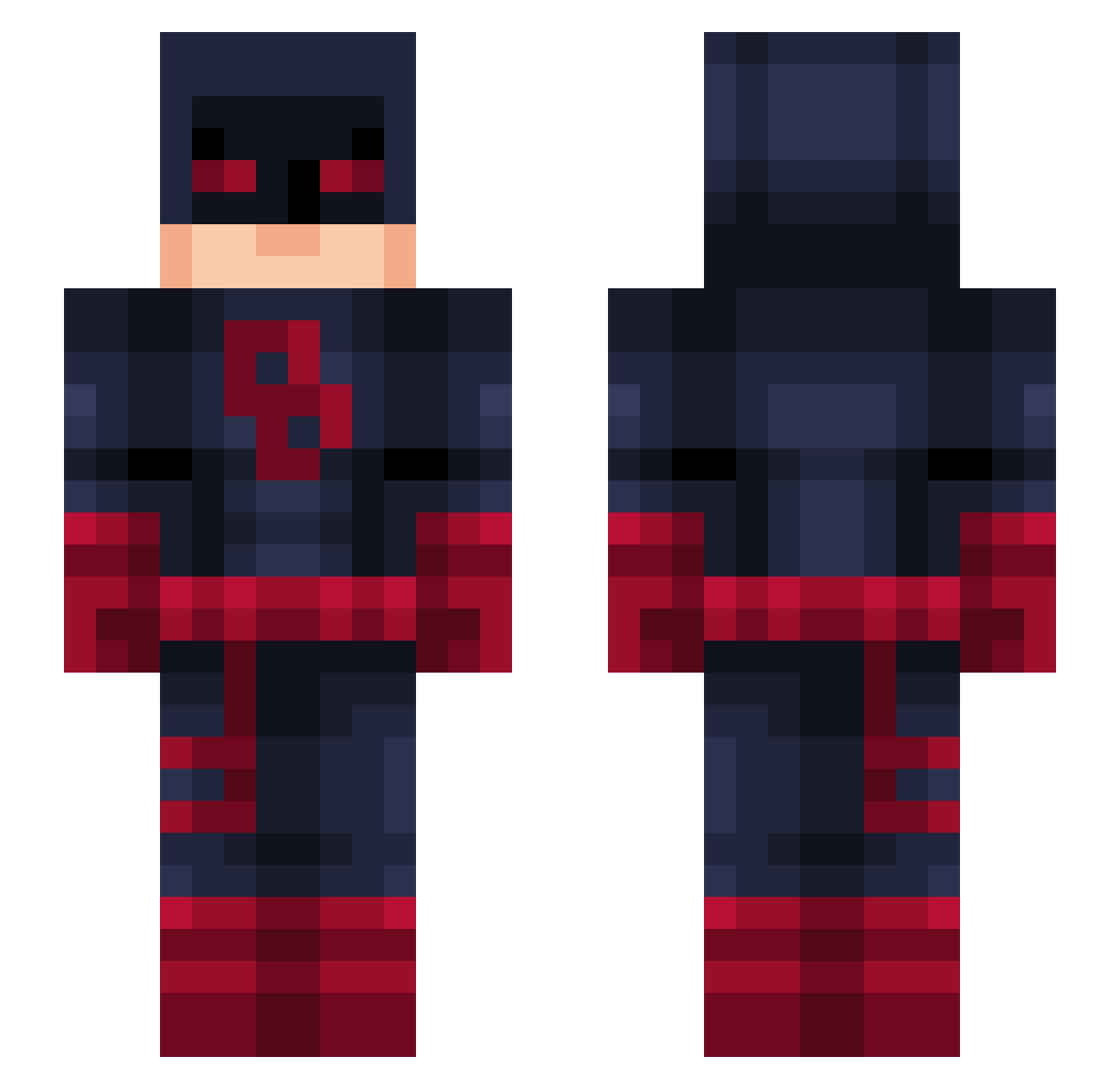 Psyko_Wack Minecraft skin, front and back view