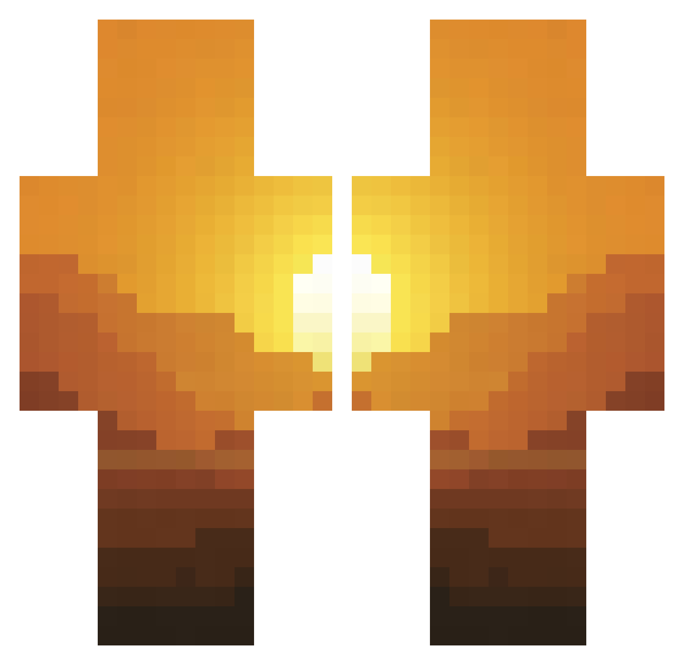 TheAHouse Minecraft skin, front and back view