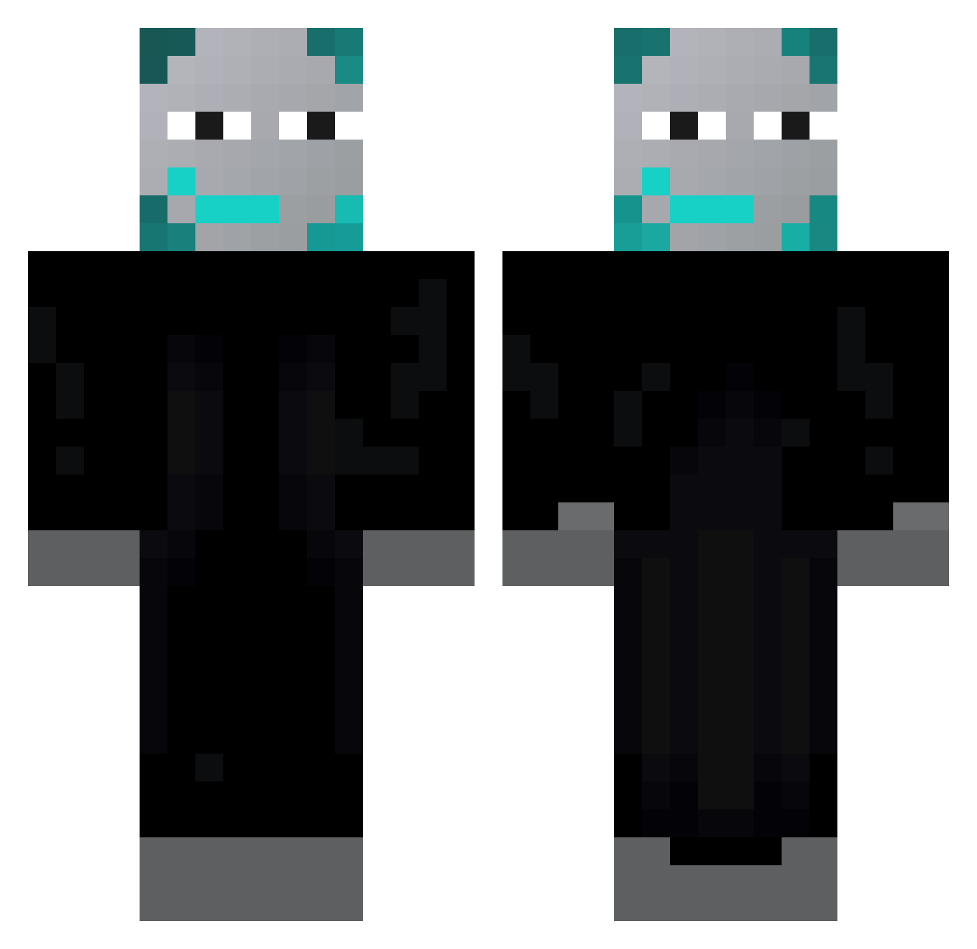 TeMHaCnEpMuk Minecraft skin, front and back view