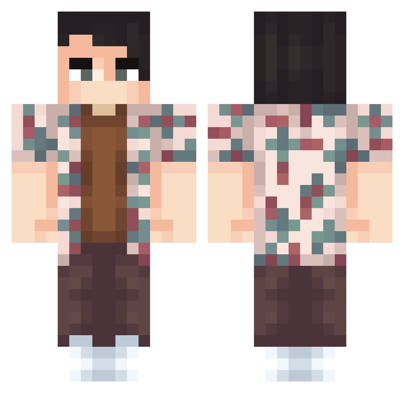Phutsorn Minecraft skin, front and back view