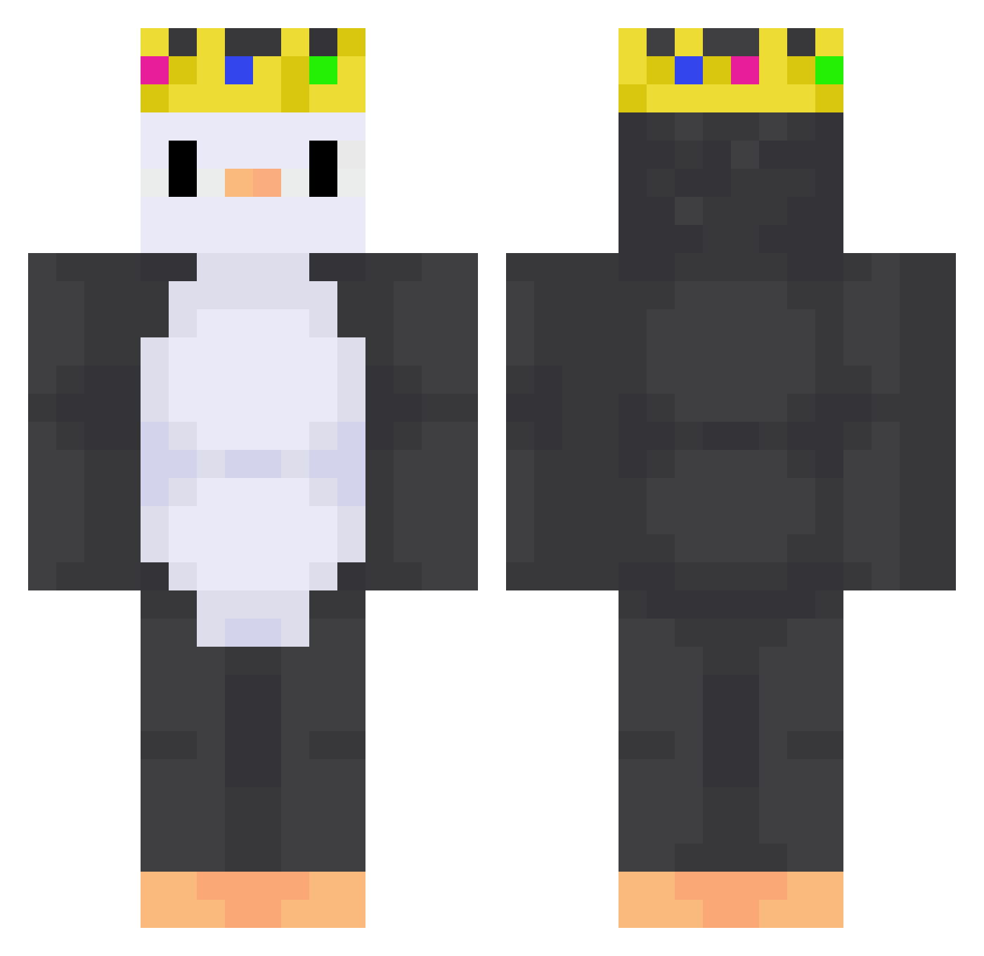 Richard_Cranium9 Minecraft skin, front and back view