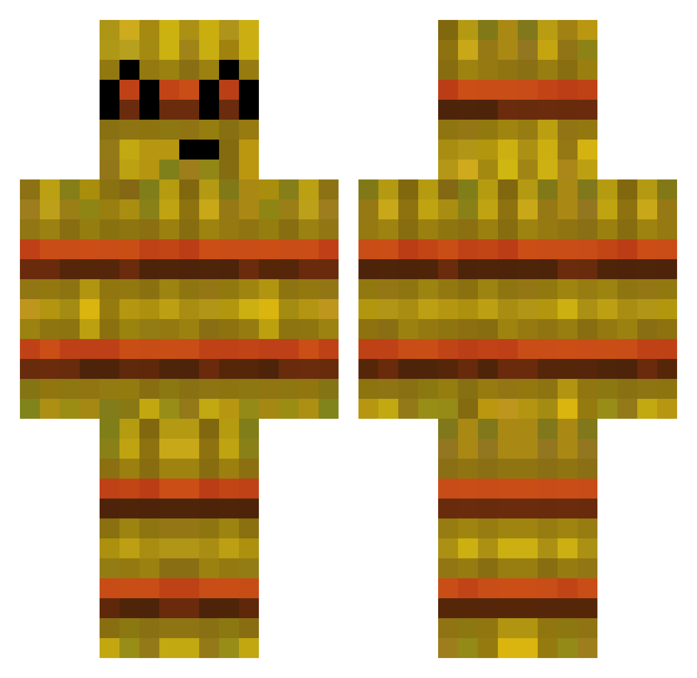HooiBaal70 Minecraft skin, front and back view