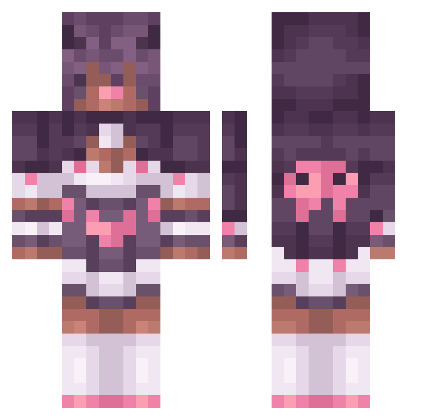 dynamight09 Minecraft skin, front and back view