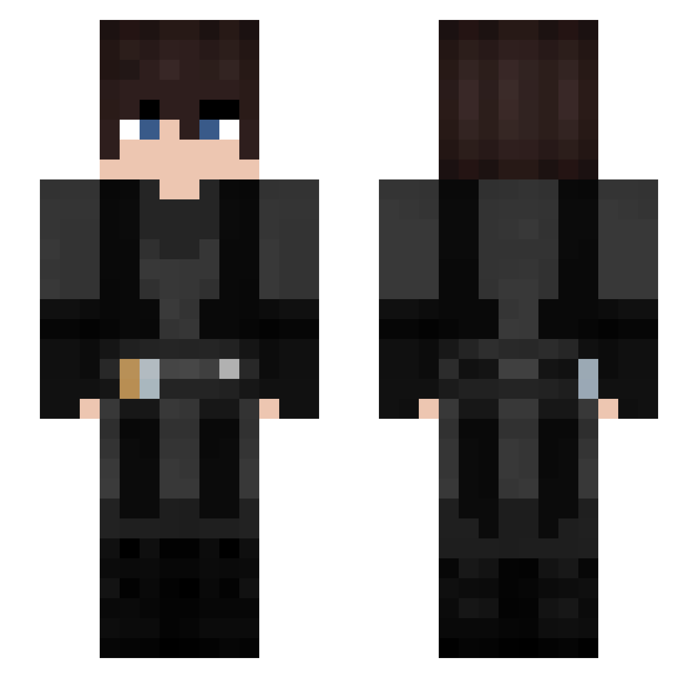 THORFlNN Minecraft skin, front and back view