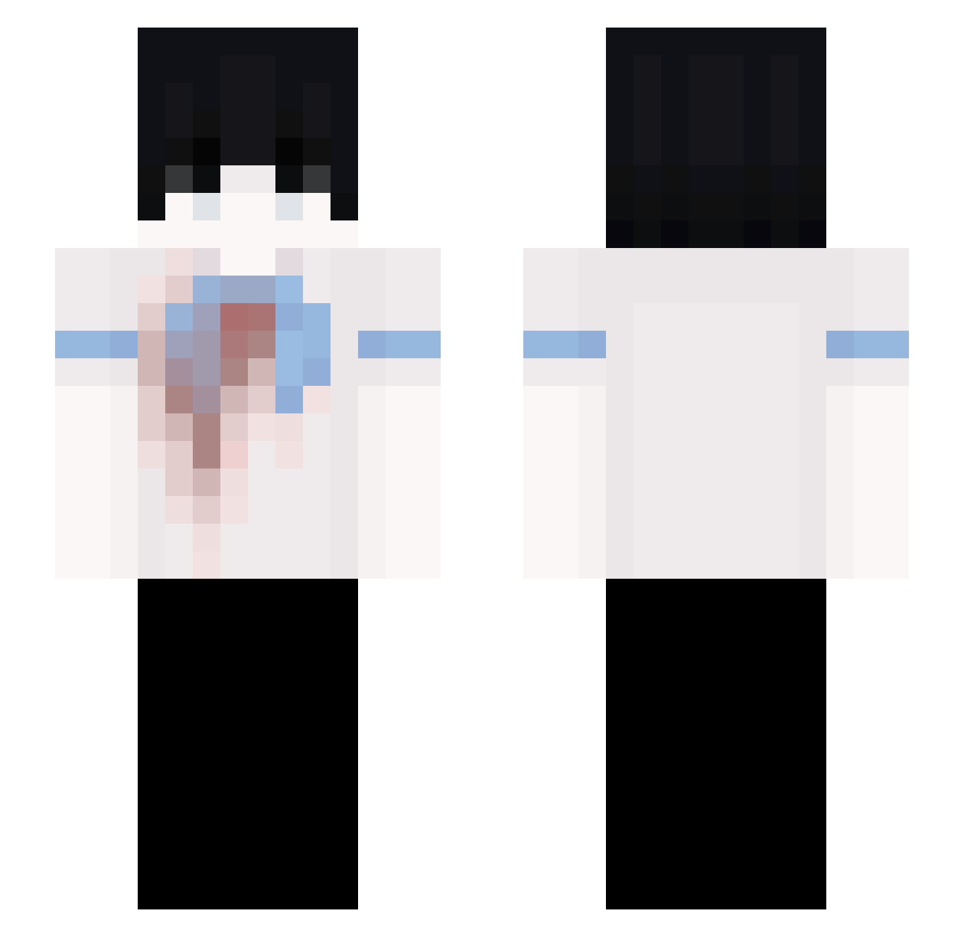 glory Minecraft skin, front and back view