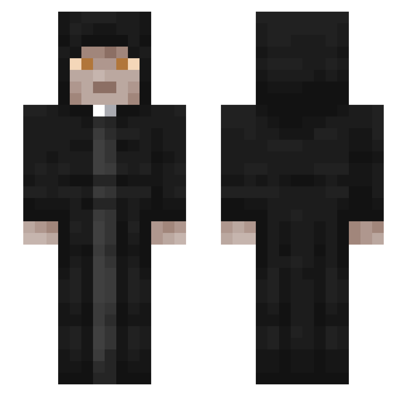 ultraman13 Minecraft skin, front and back view