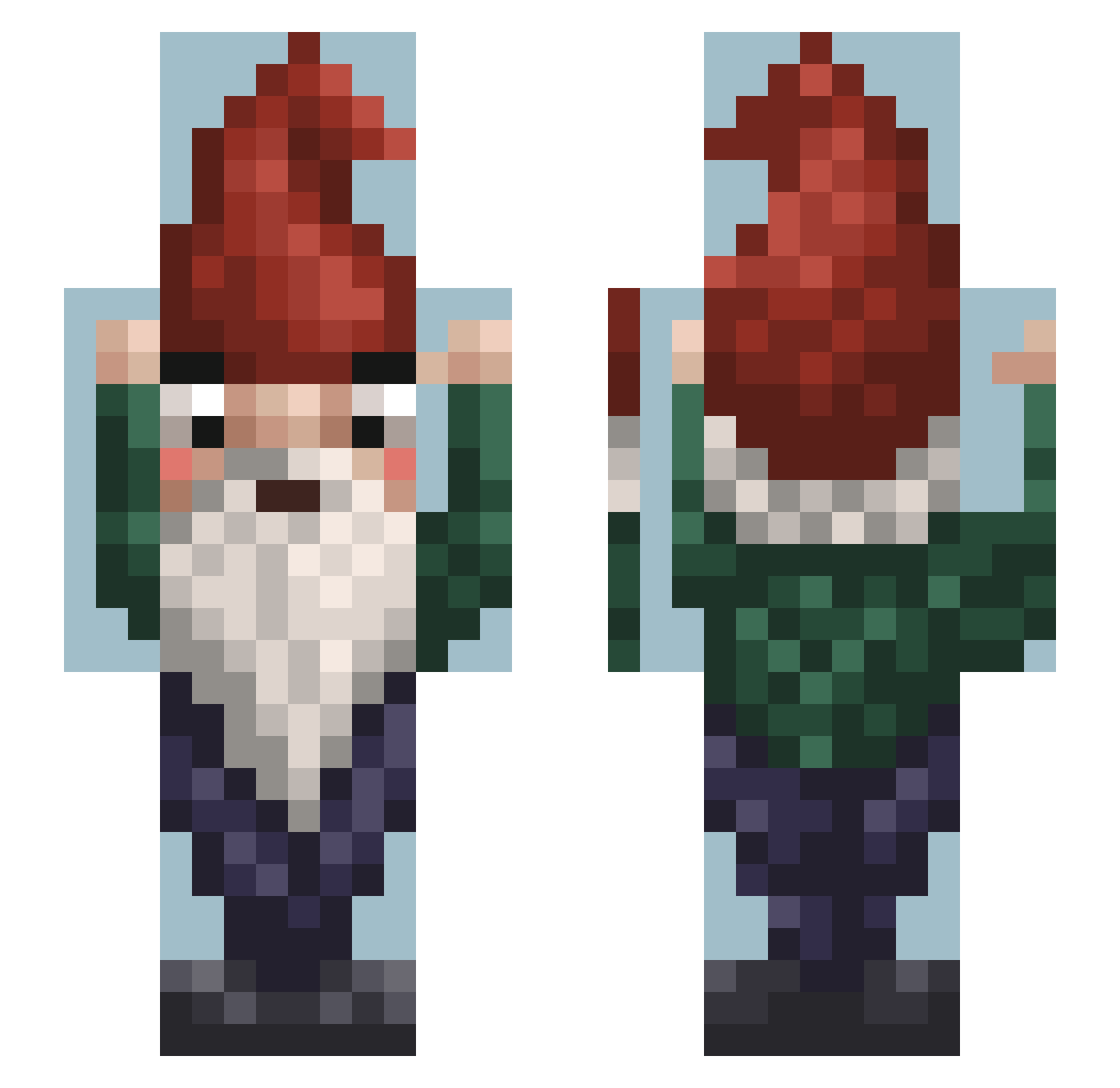 itsjustmerry Minecraft skin, front and back view