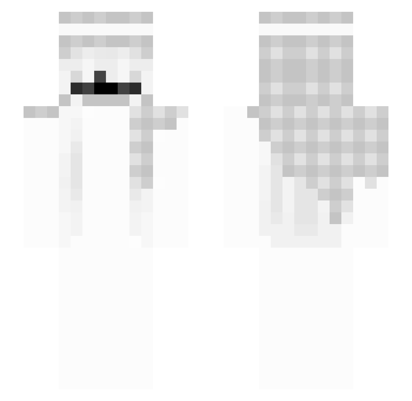 VurplexGG Minecraft skin, front and back view